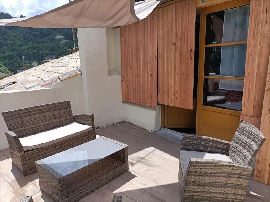 Grand Gite Terrasses Largentière Exteriör bild