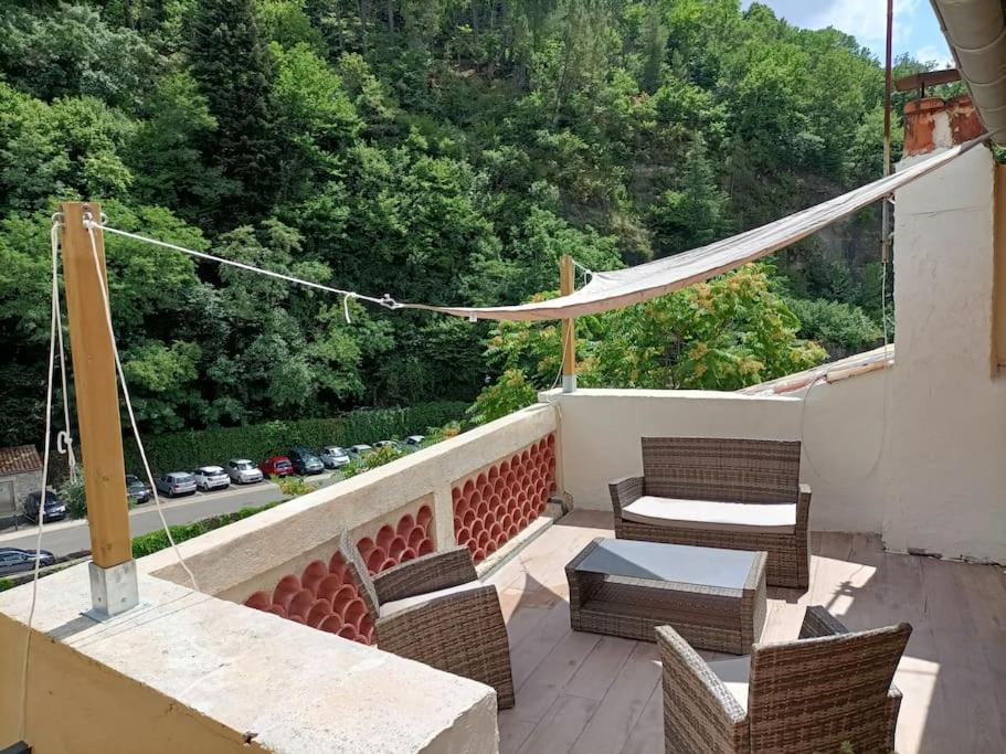 Grand Gite Terrasses Largentière Exteriör bild